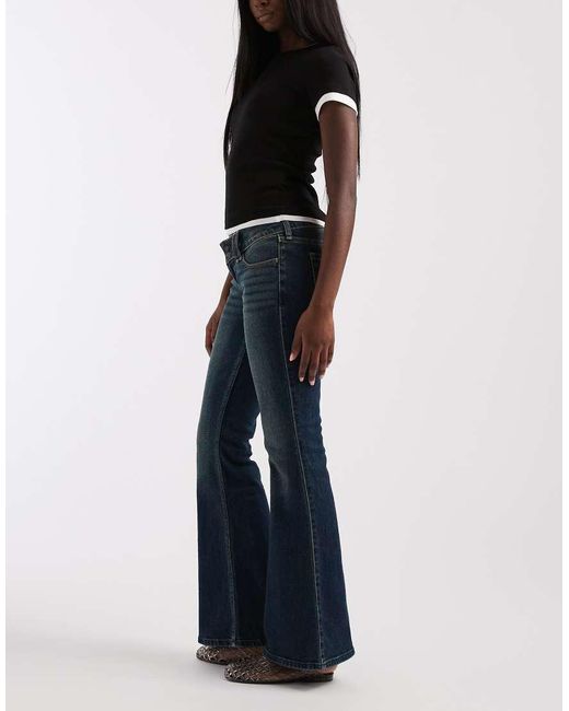 Hollister Blue Low Rise Bootcut Jeans