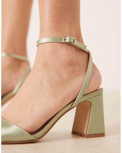 Be Mine Wide Fit Natural Be Mine Bridal Wide Fit Cora Block Heeled Sandals