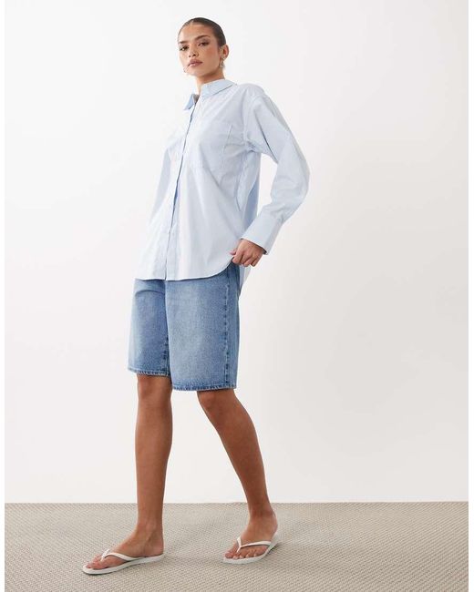 ASOS Blue Classic Cotton Shirt