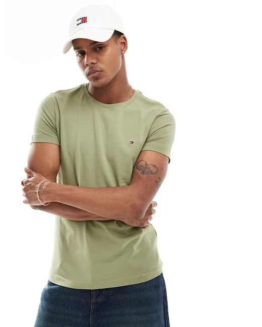 Tommy Hilfiger Green Slim Fit T-shirt for men