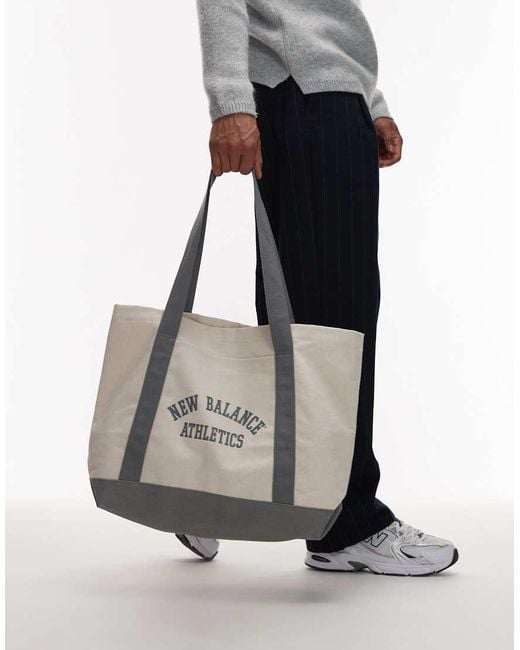 New Balance Tote Tas Van Canvas in het Blue voor heren