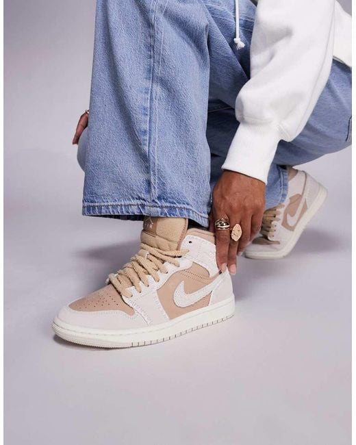 Nike Blue Nike Air 1 Mid Se Sneakers