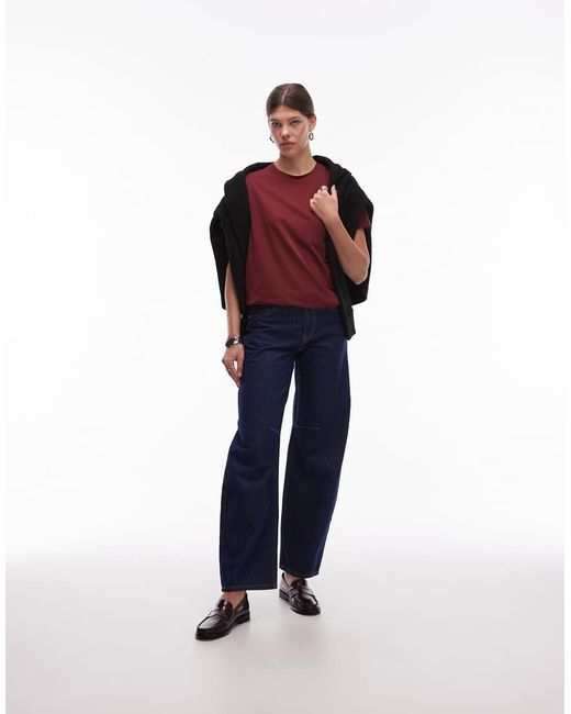 Mango Red Cotton T-shirt