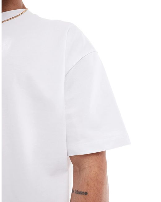 ASOS – schweres, kastiges oversize-hemd in White für Herren