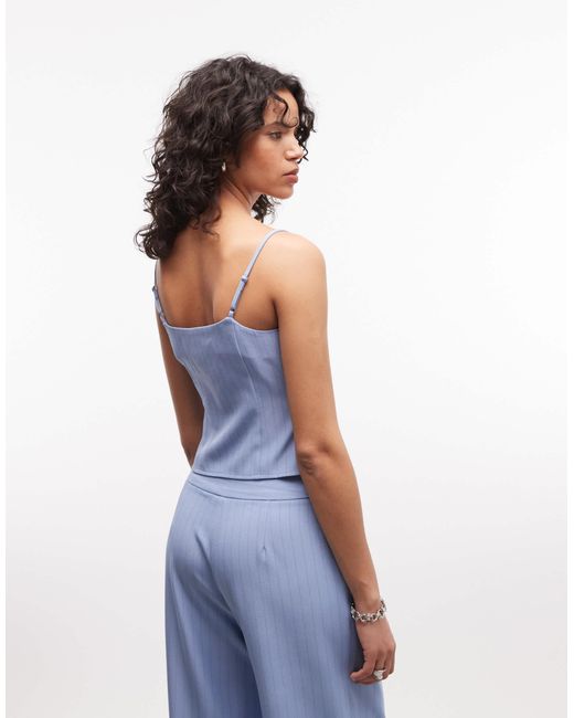 Collusion Blue Button Cami Top
