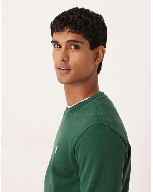 Polo Ralph Lauren Green Icon Logo Double Knit Sweatshirt for men