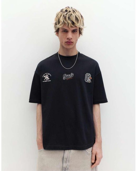 Pull&Bear White Goofy T-Shirt for men