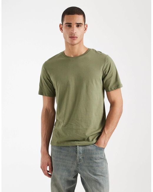 JJ Rebel Regular Fit Basic T-Shirt in Green for Men | Lyst