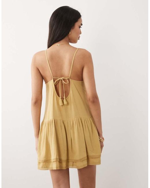 Iisla & Bird Natural Mini Swing Dress