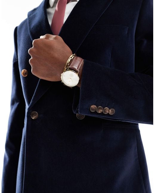 ASOS Blue Slim Suit Jacket for men