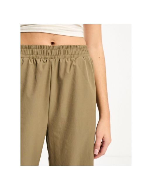 Noisy May White Ankle Drawstring Pants