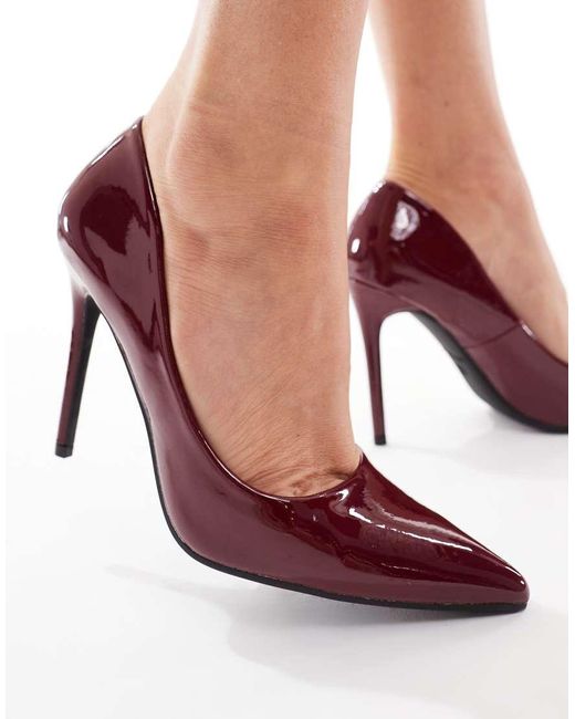 SEQWL Red Hamilton Heeled Pumps