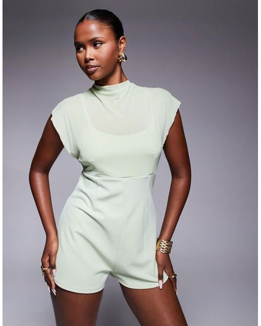 ASOS Green – oversize-playsuit