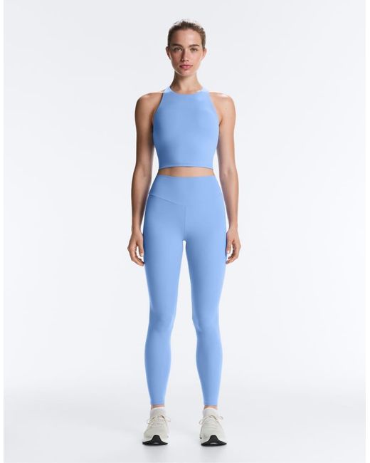 Oysho Blue Comfortlux Strap Tank Top With Cups