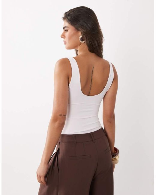 ASOS Brown Polyamide Sculpting Bodysuit
