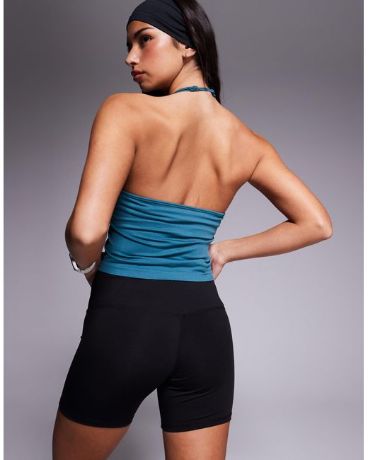 Débardeur dos nu sans coutures avec brassière intégrée - écume 4505 en coloris Blue