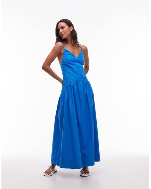 Vestito Midi di TOPSHOP in Blue
