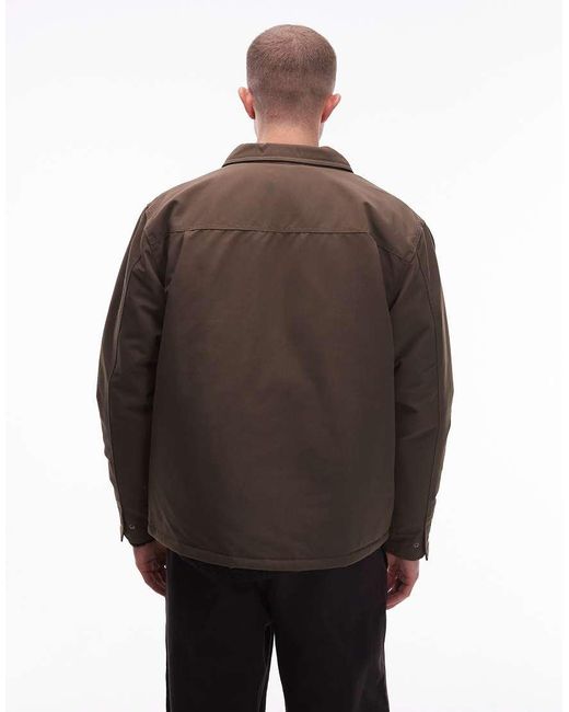 Vans Brown Drill Chore Nylon Jacket for men