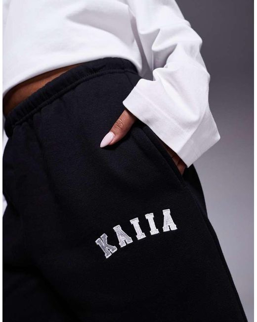 Kaiia Blue Cotton Blend Cuffed Joggers Co-Ord