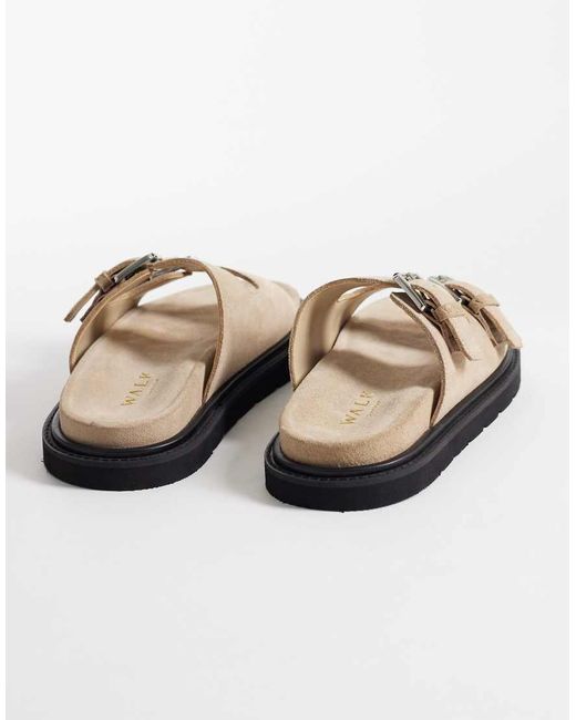 Walk London Natural Budapest Double Strap Sandal