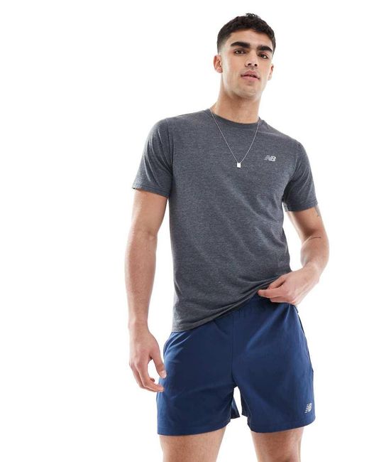 New Balance Blue Essentials 5 Inch Shorts for men