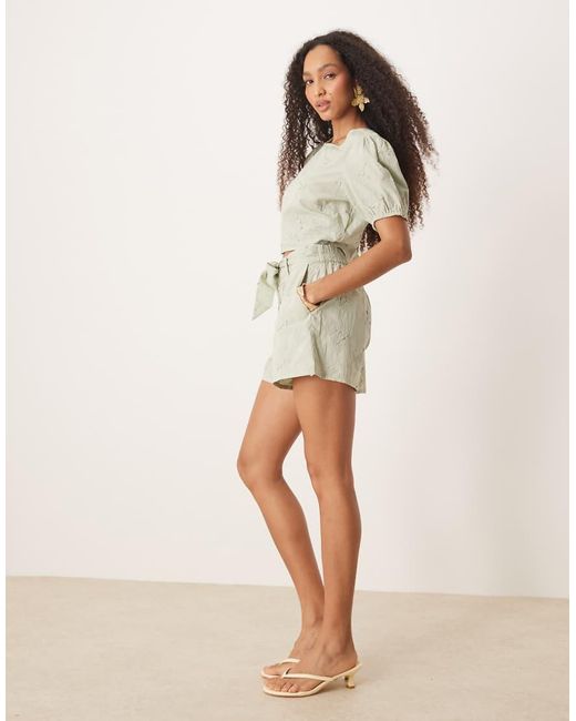 ASOS Natural Pull On Dad Shorts