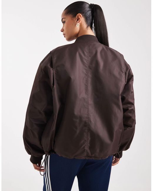 ASOS Blue Oversized Bomber Jacket