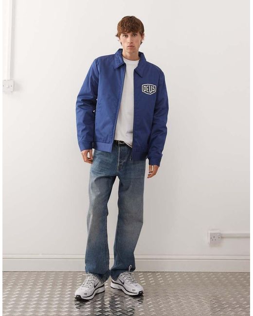 Deus Ex Machina Blue Workwear 2.0 Jacket for men