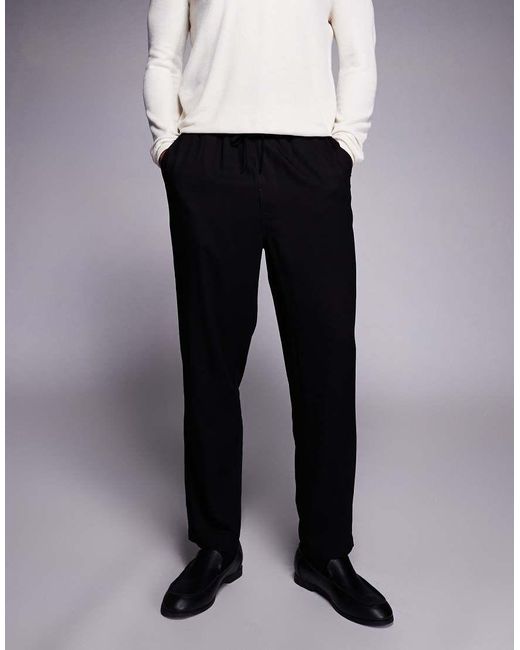 ASOS Black Co-ord Tapered Trousers for men