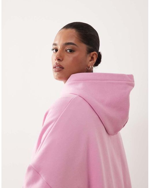ARRANGE Pink Curve Oversized Premium Heavy Weight Hoodie