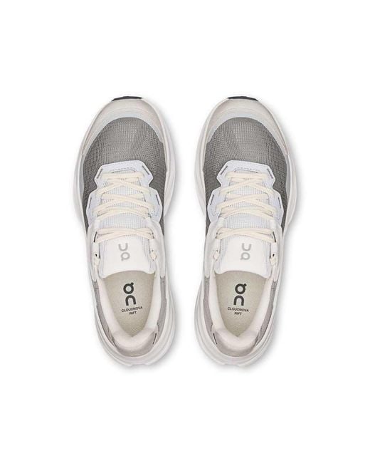 On Shoes White Cloudnova Rift Lifestyle Trainer