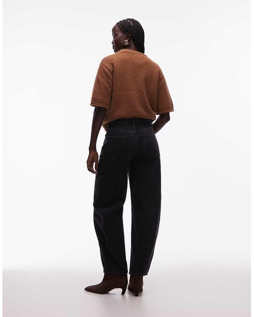ARKET Black Barrel Shaped Jeans