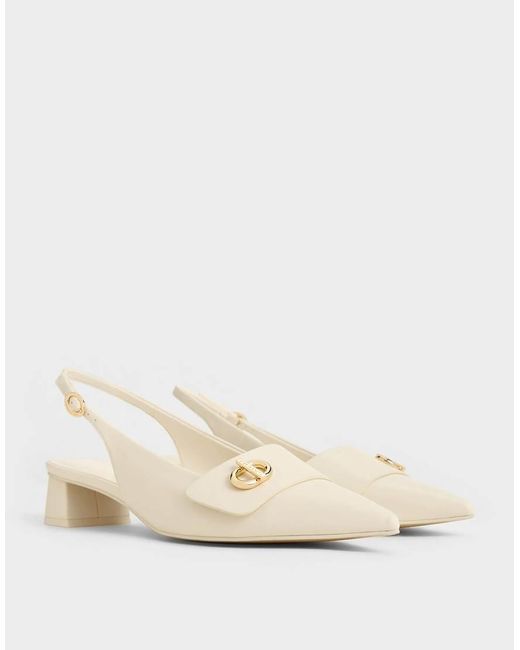 Charles & Keith Brown Marley Slingback Pumps