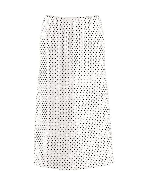 HYPEDROP White Midi Skirt