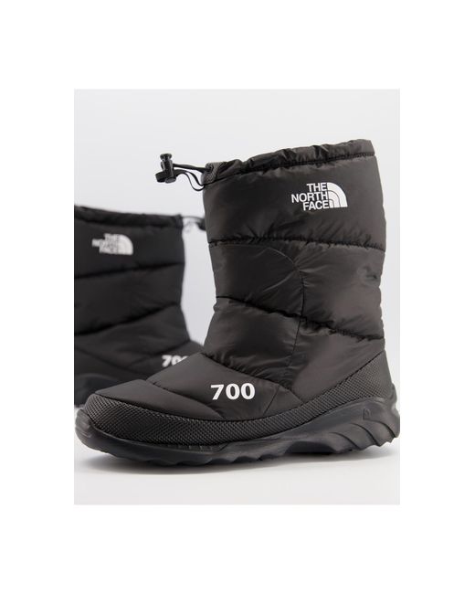 The North Face Black Nuptse 700 Boots for men