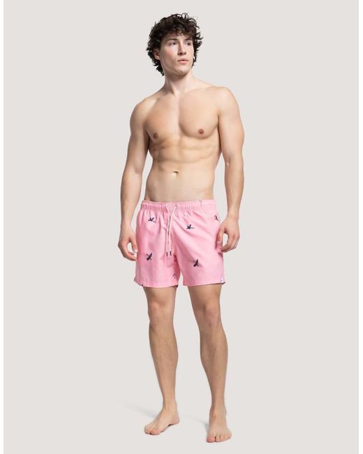 Apreslife Pink Desert Swim Shorts for men
