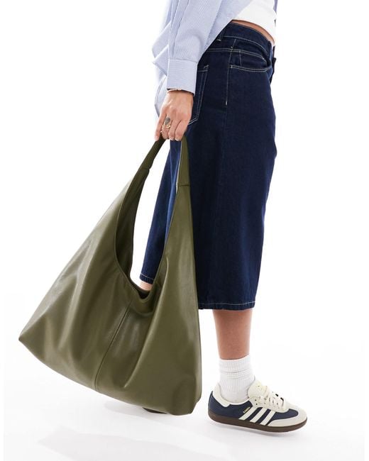 Pull&Bear Green – weicher shopper