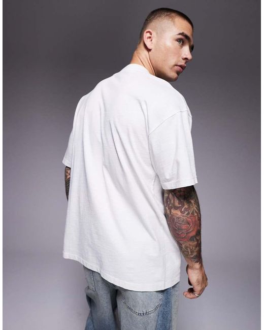 Good For Nothing Oversized T-Shirt Met 'Luck' Print in het Gray voor heren