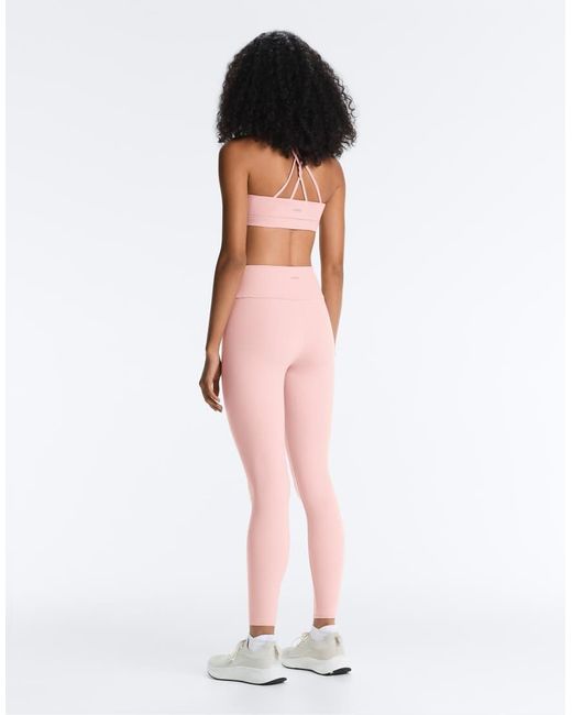 Oysho Pink Comfortlux High-rise Ankle-length leggings