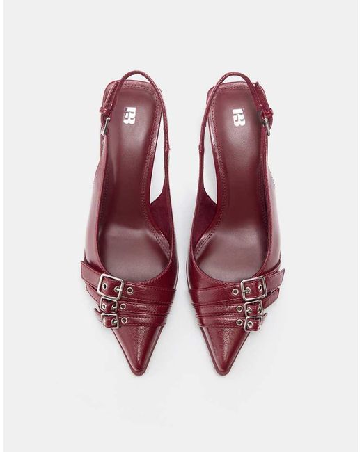 Pull&Bear Pink Buckled High-heel Shoes