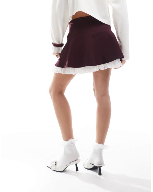 Miss Selfridge Red – schwingender minirock