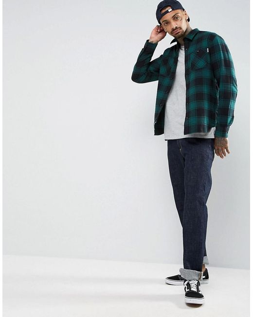 Carhartt WIP Norton Checked Shirt In Regular Fit in Green for Men | Lyst