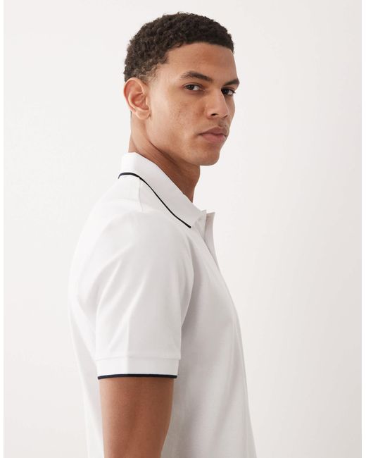 Polo Mango pour homme en coloris White