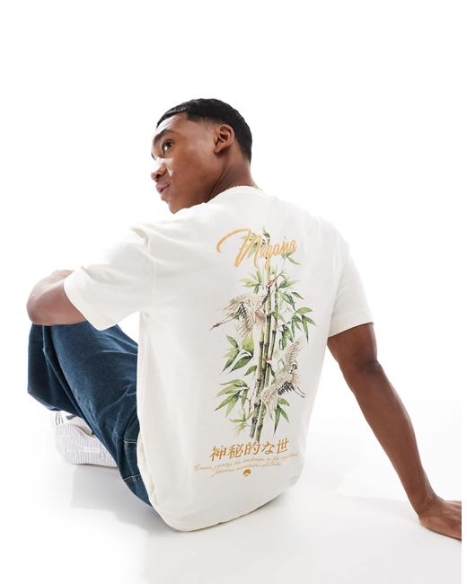 River Island – naha – t-shirt in White für Herren