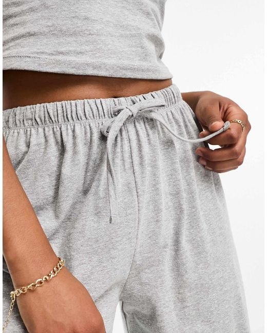 ASOS White Asos Design Tall Mix & Match Cotton Pyjama Trouser