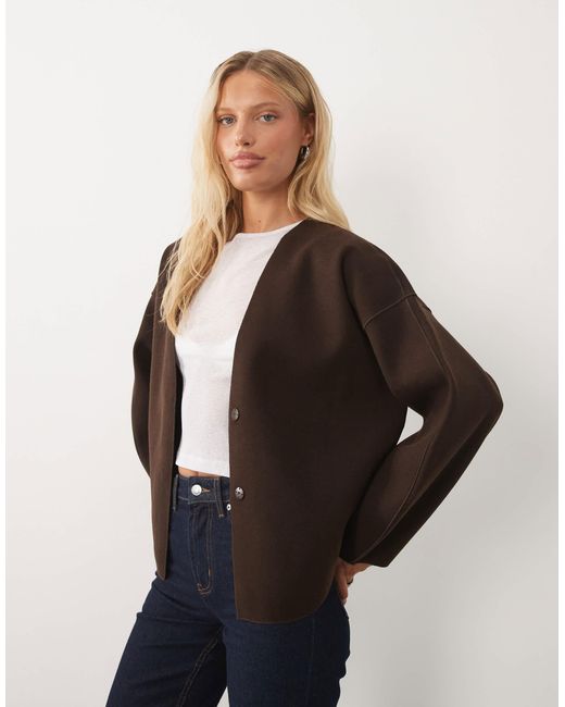 Vila Black Clean Cropped Lightweight Jacket