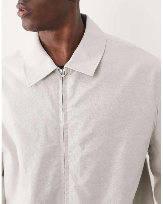 ASOS Natural Harrington Jacket for men