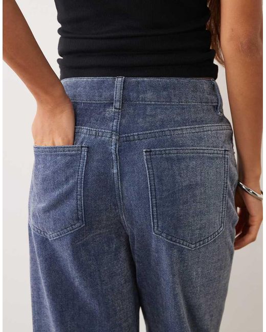 ASOS Blue baggy Wide Leg Jean