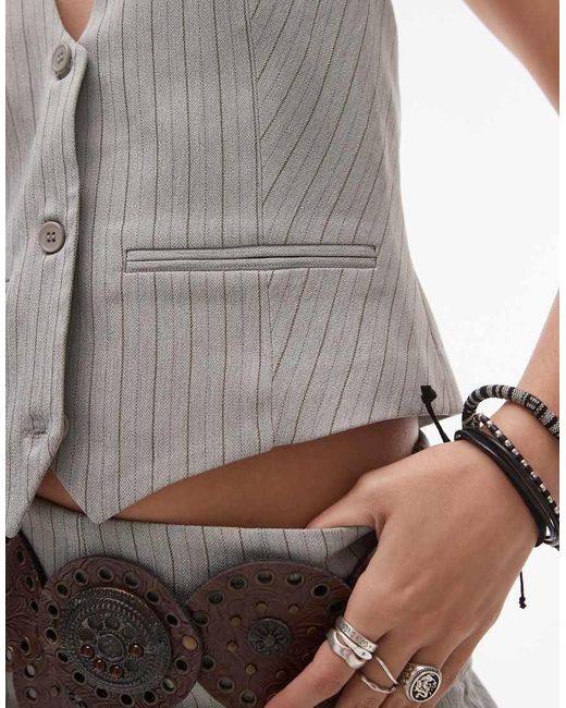Lioness Gray Renewal Tailored Plunge Halterneck Top