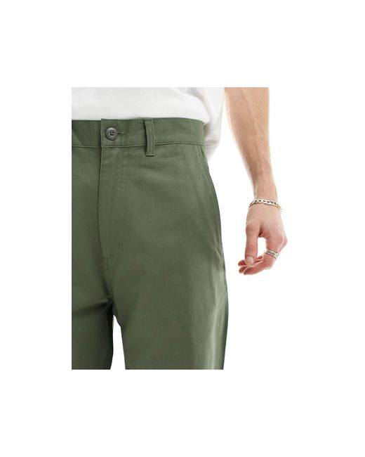 Carhartt Green Midland Relaxed Straight Trousers for men